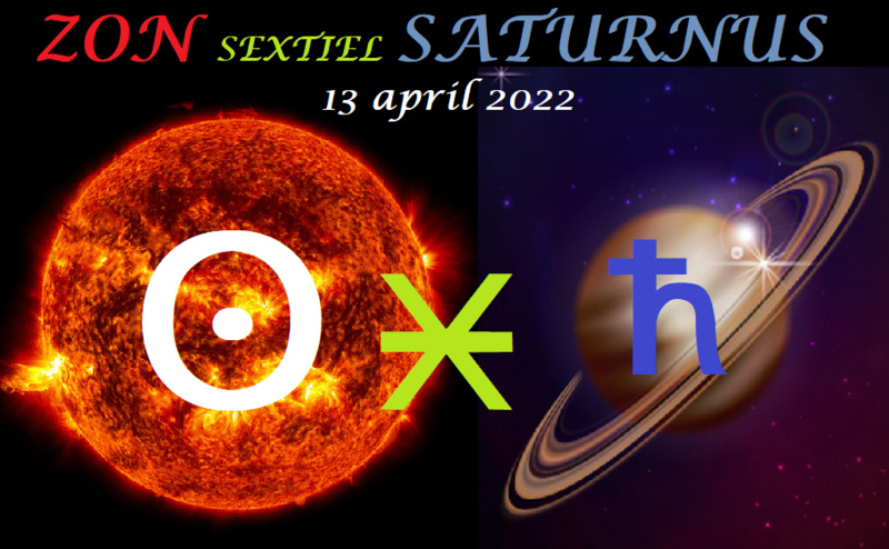 Zon sextiel Saturnus - 13 april 2022