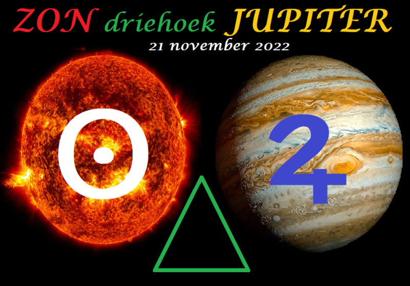 Zon driehoek Jupiter - 21 november 2022