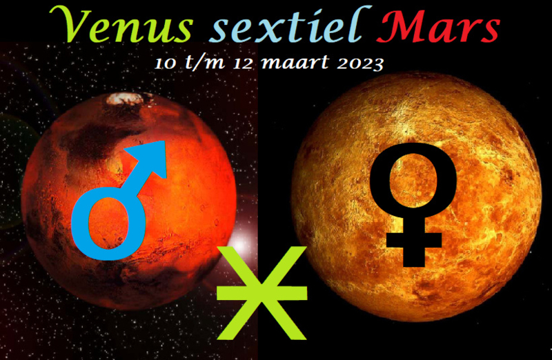 Venus sextiel Mars - 10 maart 2023