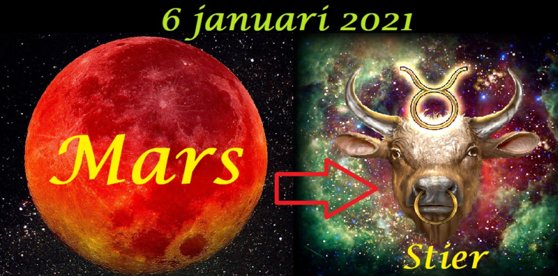 Mars in Stier - 6 januari 2021