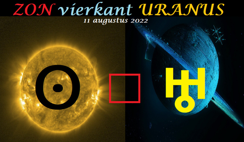 Zon vierkant Uranus - 11 augustus 2022