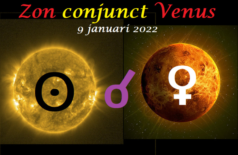 Zon conjunct Venus - 9 januari 2022