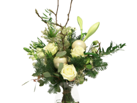 Wit Kerst boeket