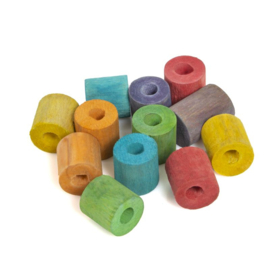 DIY - set van 12 st kleurige cilinders