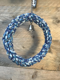 Braided rope swing Blue