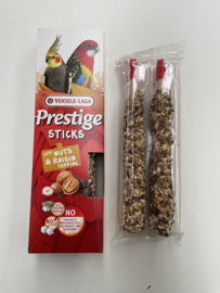 Prestige sticks with Nuts & Raisin topping Middel grote parkiet