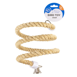 Spiral Rope is sisal with bell xs