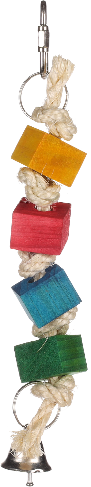 Houten speeltouw gekleurd 26 cm
