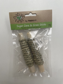 Sugar cane & grass sticks