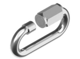 RVS quick link 4 mm