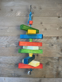 Ladder hout met slijtsteen 44cm