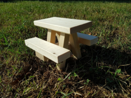Eekhoorn picknick tafeltje