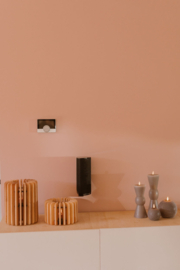 Zandloper ledkaars | Taupe | L