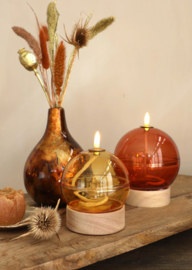 Led Olielamp Mahonie