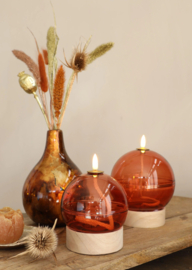 Led Olielamp Mahonie