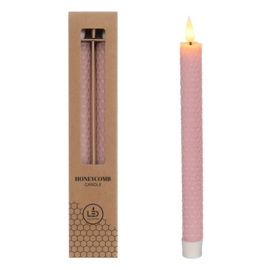 Led Diner kaarsen honeycomb | 25 cm | Verkrijgbaar in 9 kleuren | Wax