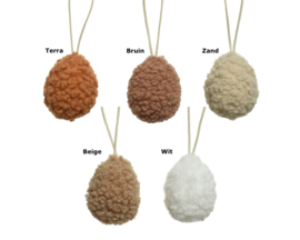 Teddy paasei hanger | in 5 verschillende kleuren verkrijgbaar