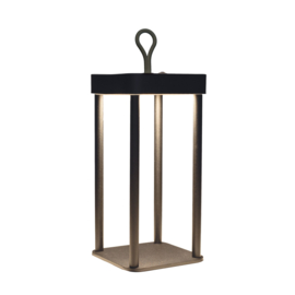Outdoor draadloze lantaarn dimbaar | zwart
