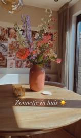 Zijden pluk boeket colorful