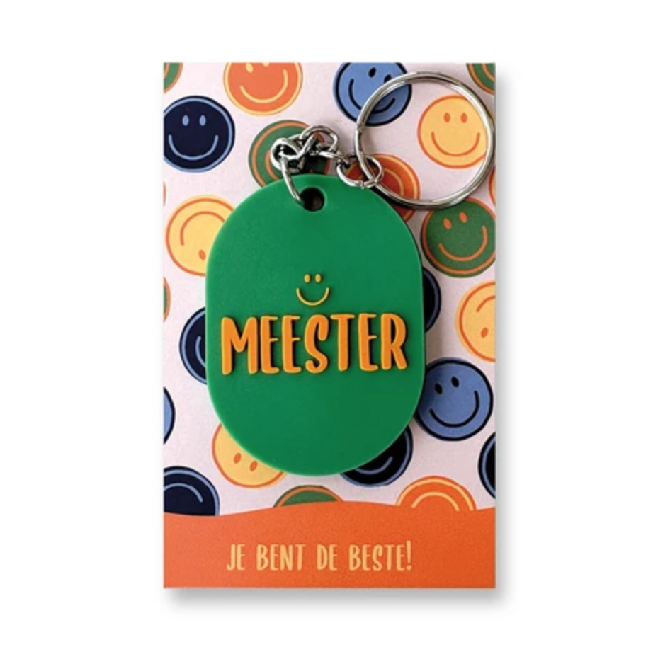 Sleutelhanger Meester | Juf & meester cadeau