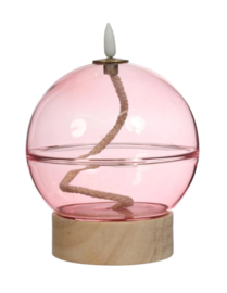 Led Olielamp Roze