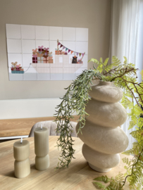 Led stompkaars ribbel | 3 kleuren | S