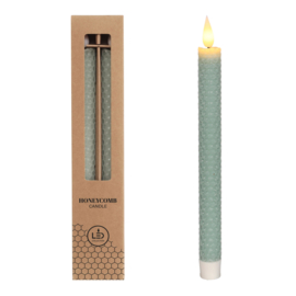 Led Diner kaarsen honeycomb | 25 cm | Verkrijgbaar in 9 kleuren | Wax