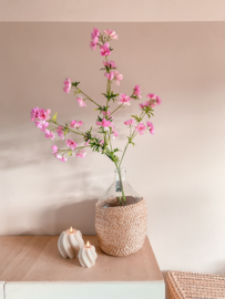 Zijden Delphinium spray Utah tak roze