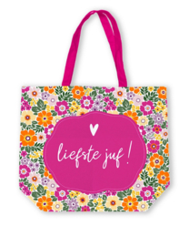 Canvas tas Liefste Juf