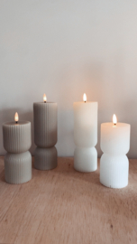 Led stompkaars ribbel | 3 kleuren | M