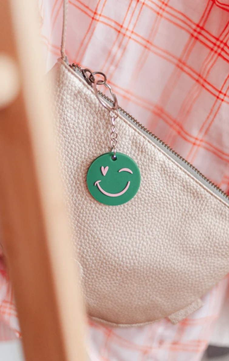 Sleutelhanger Smiley | Juf & meester cadeau