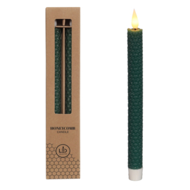 Led Diner kaarsen honeycomb | 25 cm | Verkrijgbaar in 9 kleuren | Wax