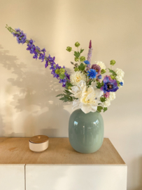 Zijden boeket velvet blue