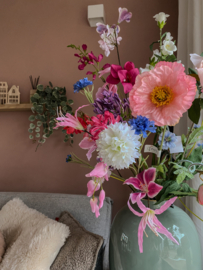 Zijden boeket Romantic bloom