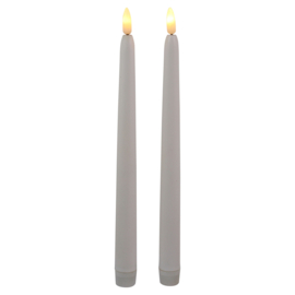 Led Diner kaarsen wit | 28 cm | XL