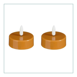 Led waxinelichten | Bruin
