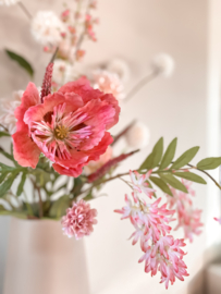 Zijden pluk boeket Lovely Pink