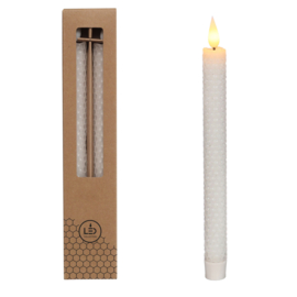 Led Diner kaarsen honeycomb | 25 cm | Verkrijgbaar in 9 kleuren | Wax