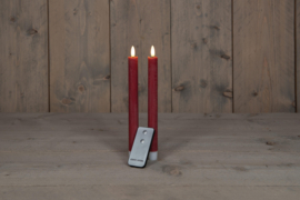 Rustiek ledkaarsen wax | 23 cm | Verkrijgbaar in 6 kleuren | 2 stuks | Wax