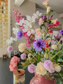 Zijden pluk boeket Fleur