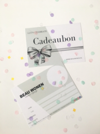 Beau Wonen Cadeaubon | €20,00