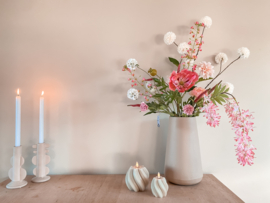 Zijden pluk boeket Lovely Pink