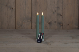 Rustiek ledkaarsen wax | 23 cm | Verkrijgbaar in 6 kleuren | 2 stuks | Wax