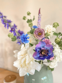 Zijden boeket velvet blue