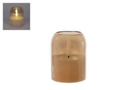 Led kaars amber | S