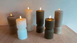 Led stompkaars ribbel | 3 kleuren | M