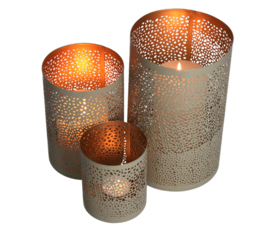 Luxe windlichten amber