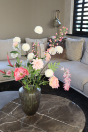 Zijden pluk boeket Lovely Pink