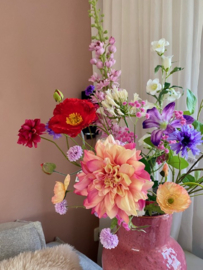 Zijden pluk boeket spring