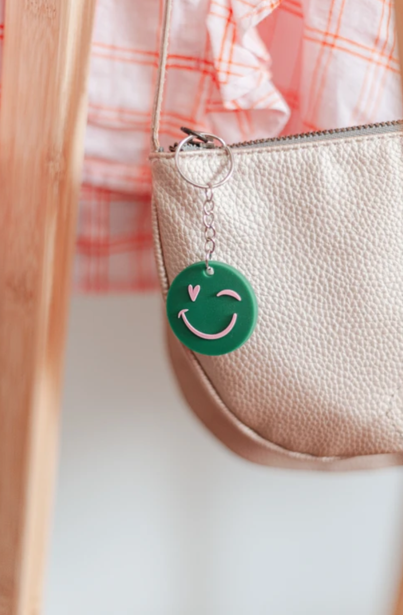 Sleutelhanger Smiley | Juf & meester cadeau